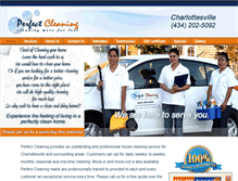 Tablet Screenshot of charlottesville.perfectcleaning.net